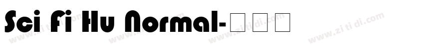 Sci Fi Hu Normal字体转换